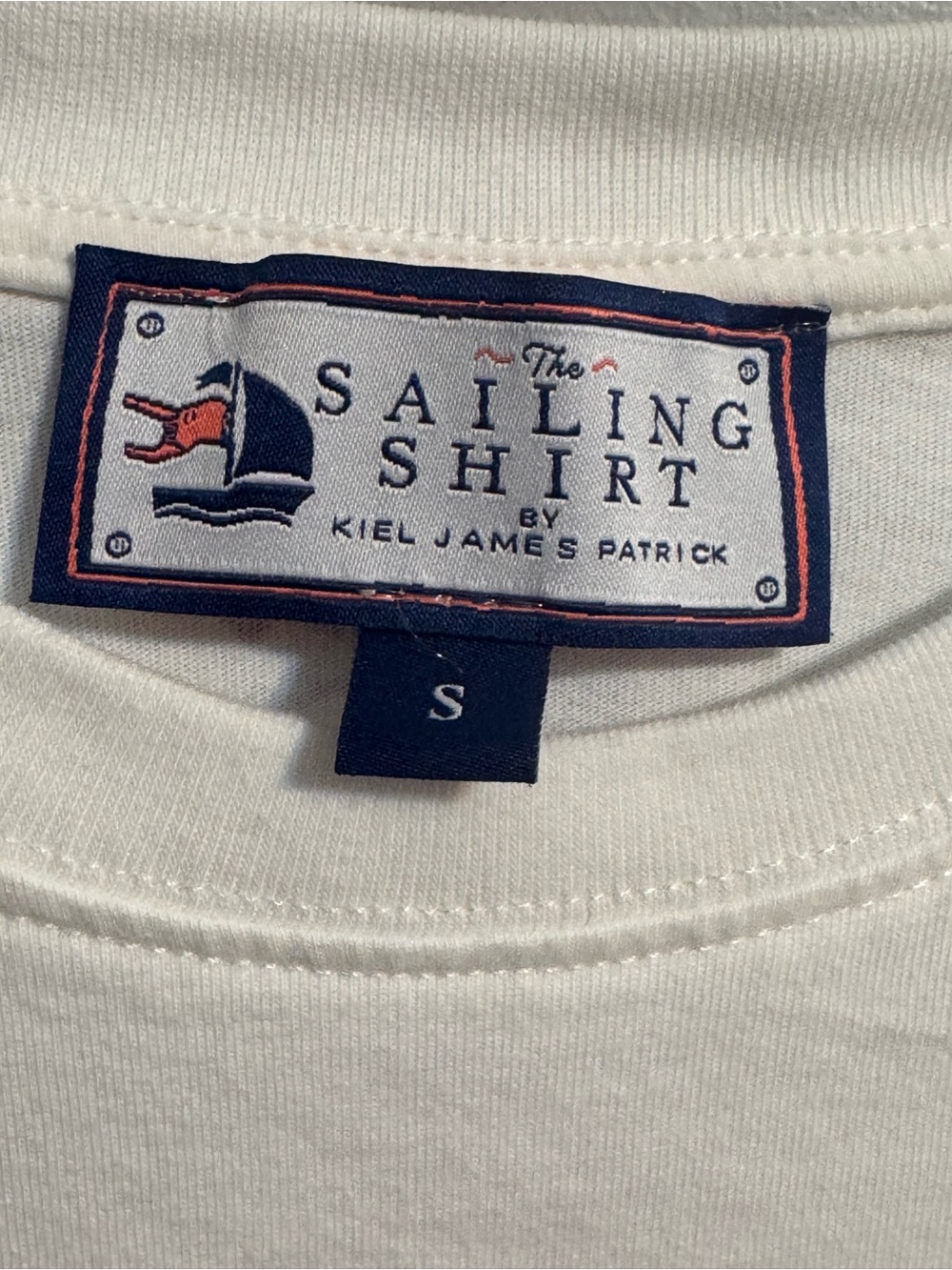Kiel James Patrick Sailing Shirt Newport RI Nautical Long Sleeve Tee Small - Picture 2 of 7